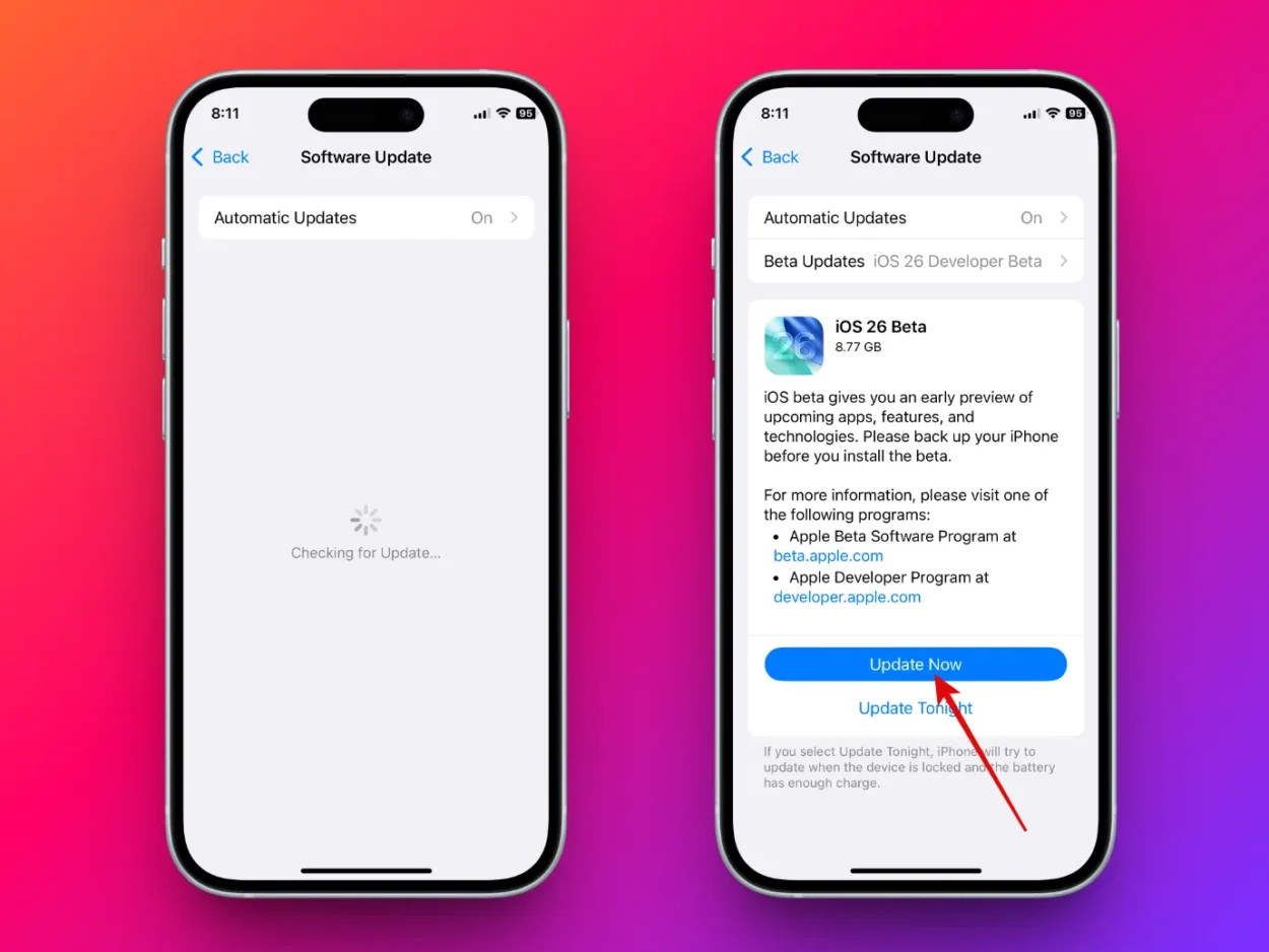 Download iOS 26 Update